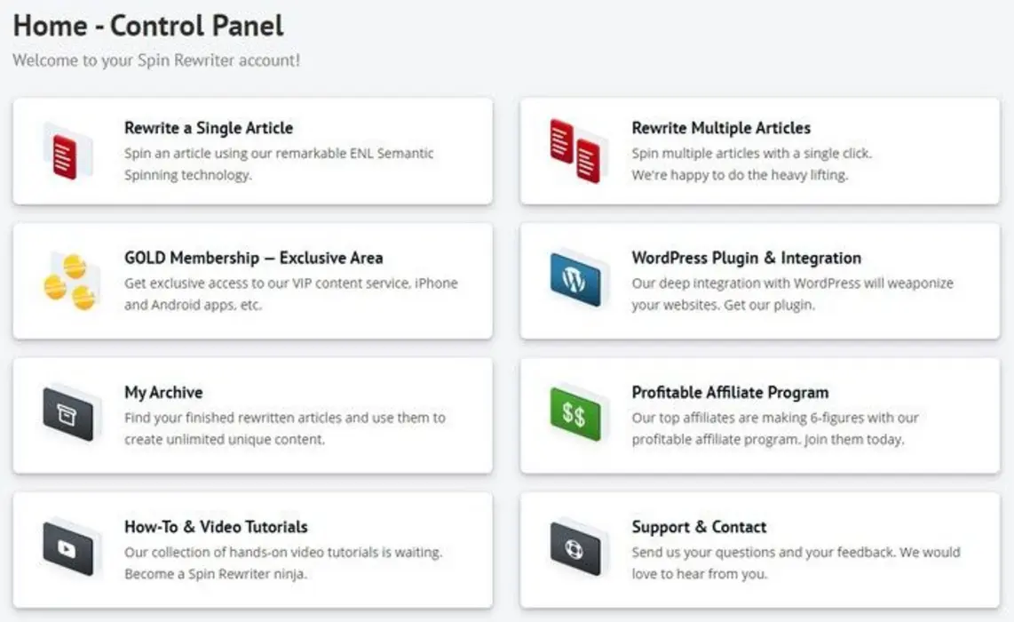 Computer dashboard with interface buttons