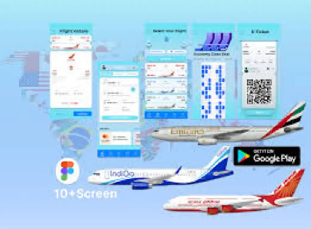 Hotel flight booking screen
