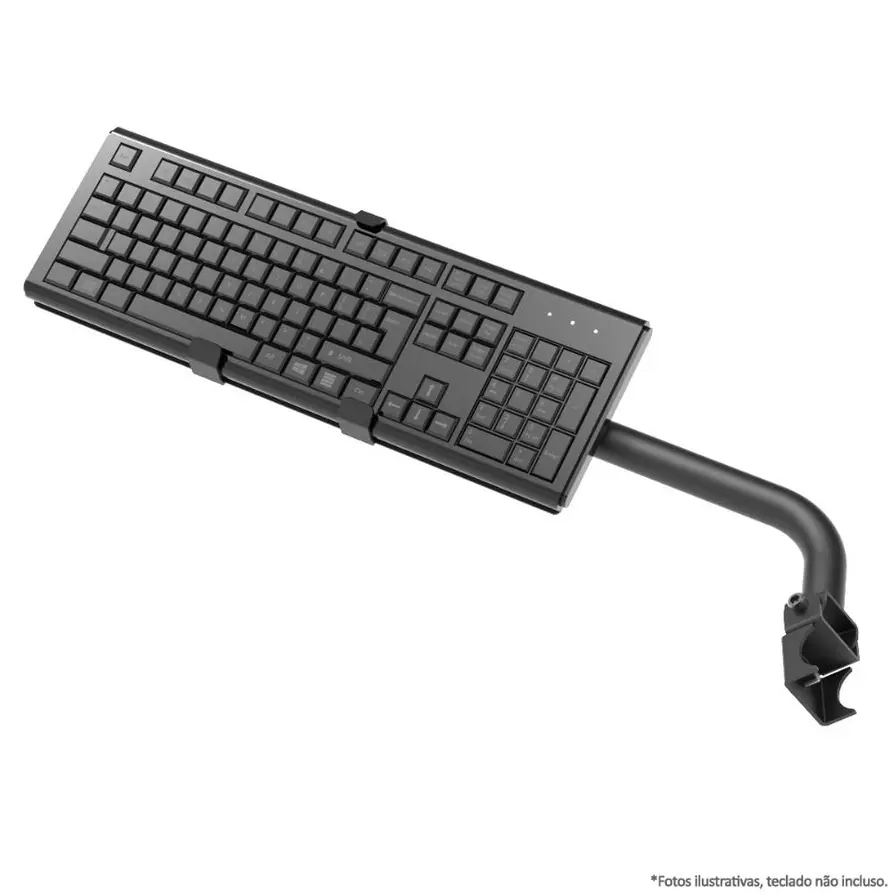 Sim racing keyboard tray and HOTAS mounts accessory for ergonomic simulation