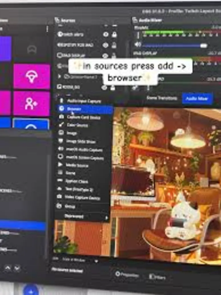 Interactive Twitch widgets icons