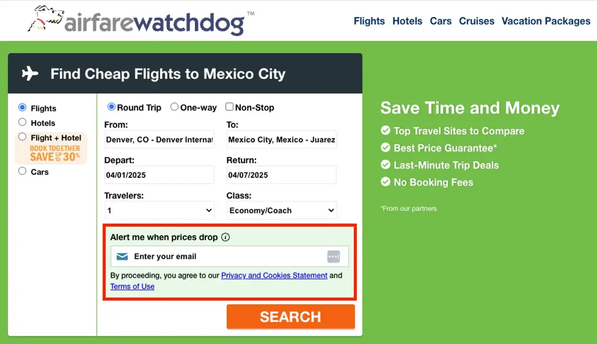 User testimonial for flight alerts