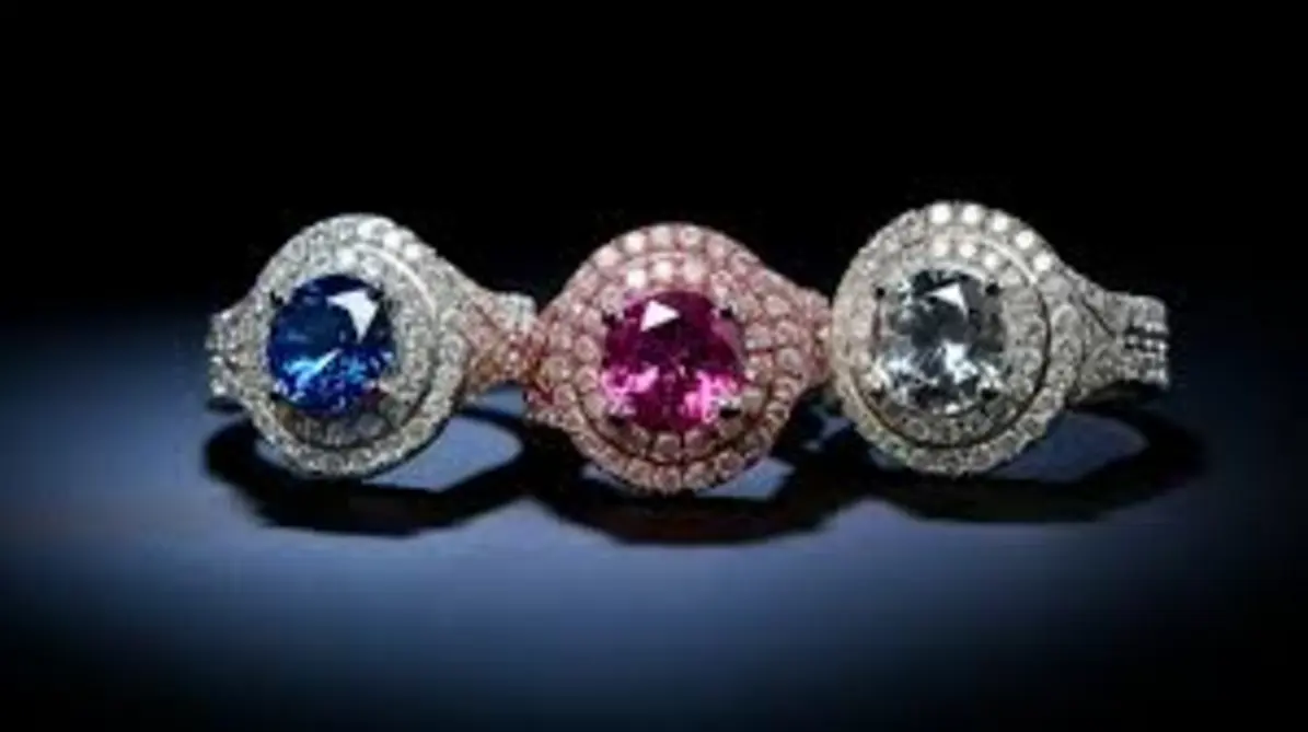 Colorful gemstones jewelry