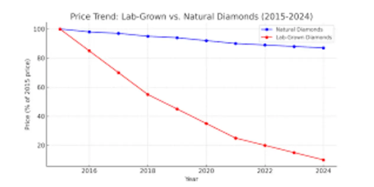 Lab and natural diamond chart