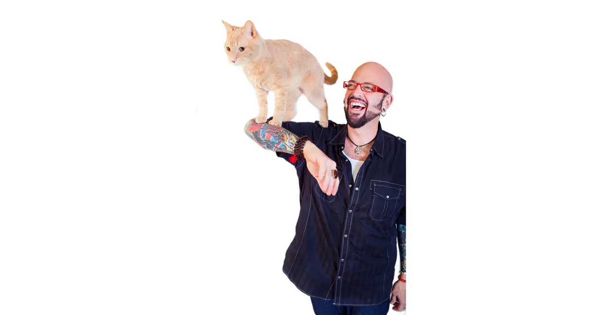Jackson Galaxy Project staff working with shelter cats to improve adoption rates and welfare.