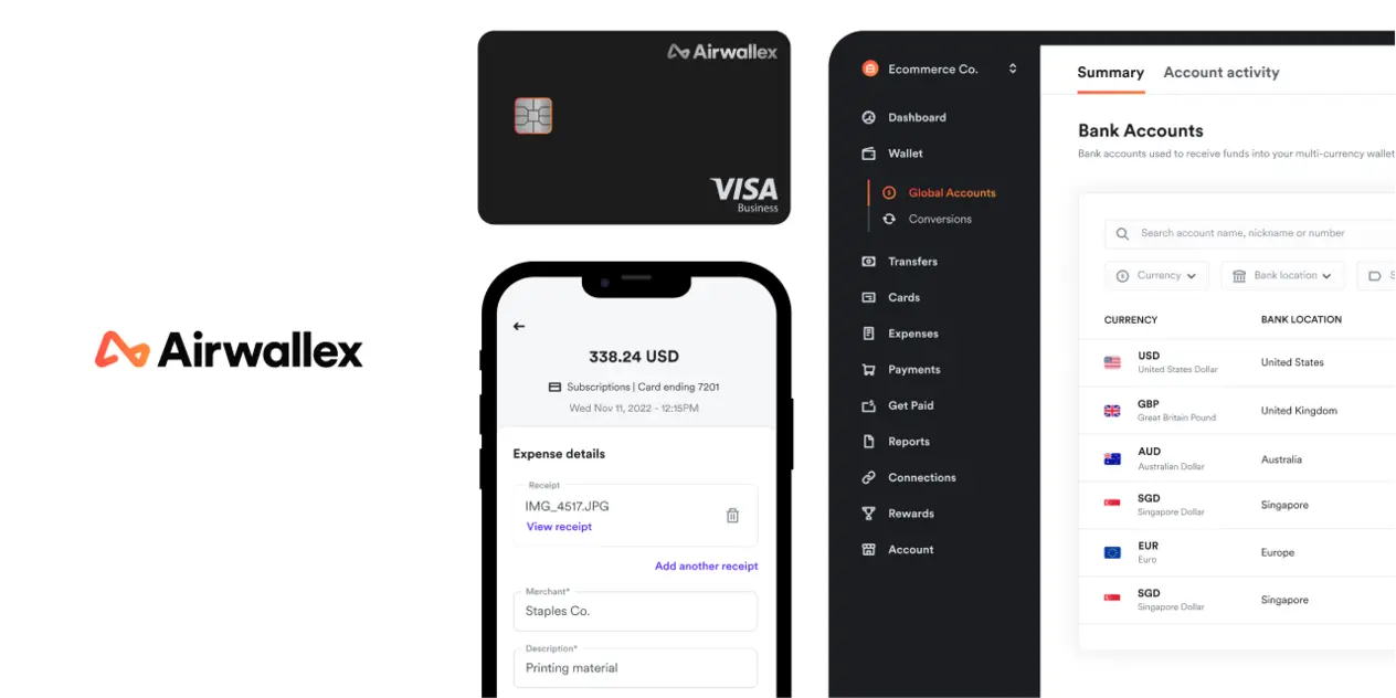 Airwallex pricing comparison table 2026